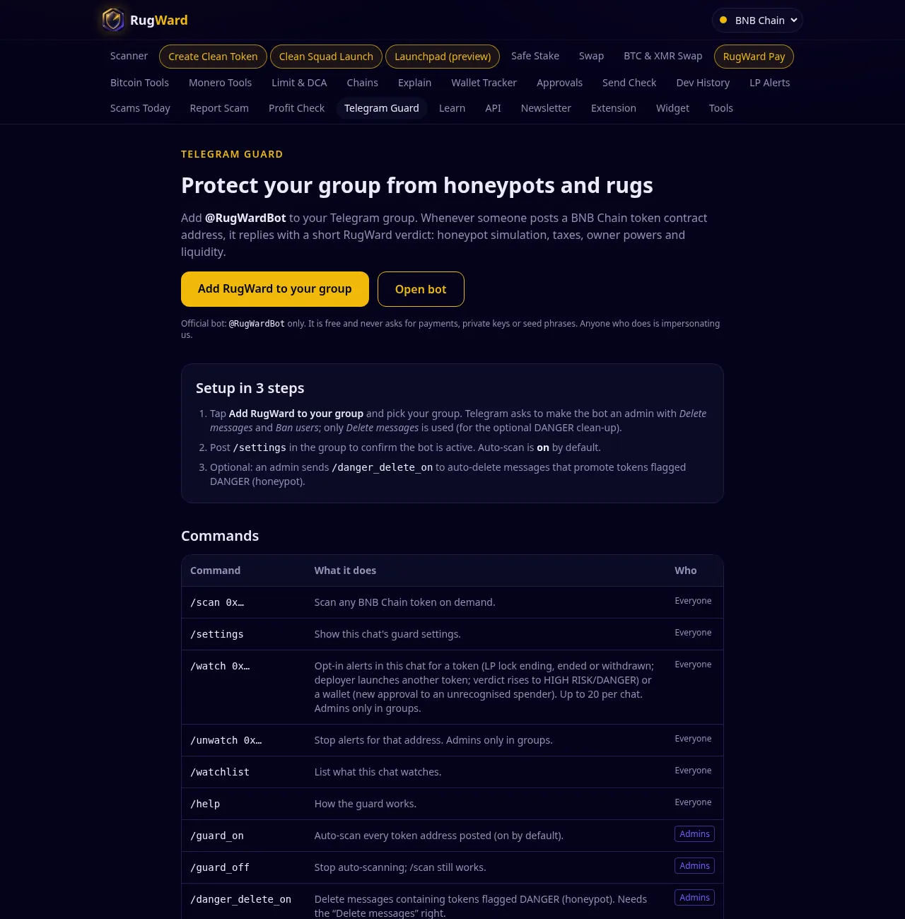 Telegram Guard